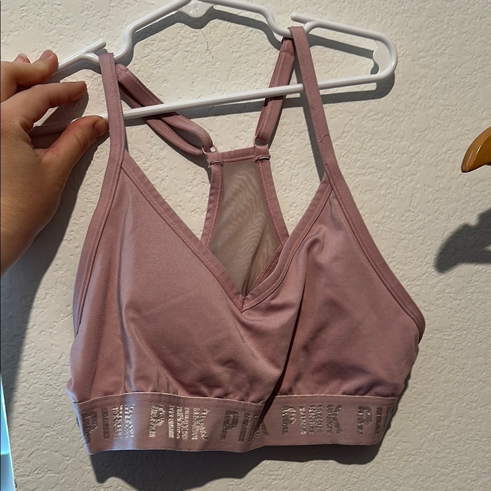 Pink Sports Bra